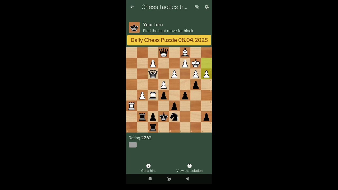 Daily Chess Puzzle 08.04.2025