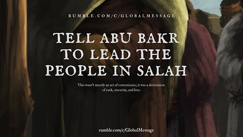 Before His Death, the Prophet ﷺ Gave This Great Trust to Abu Bakr As-Siddiq (Radhiyallāhu ʿanhu)