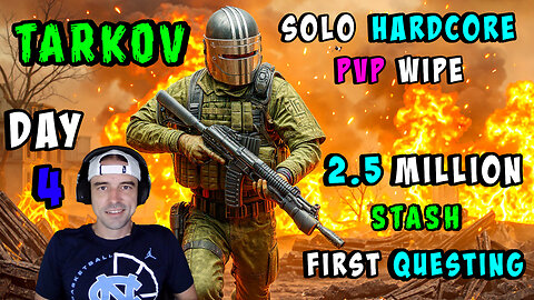 🔴LIVE - DAY 4 - SOLO TARKOV PVP HARDCORE WIPE - 2.5 MIL STASH - FIRST QUESTING - NEFFEX MUSIC