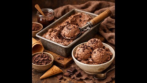 Homemade Chocolate Ice Cream (Step by Step)