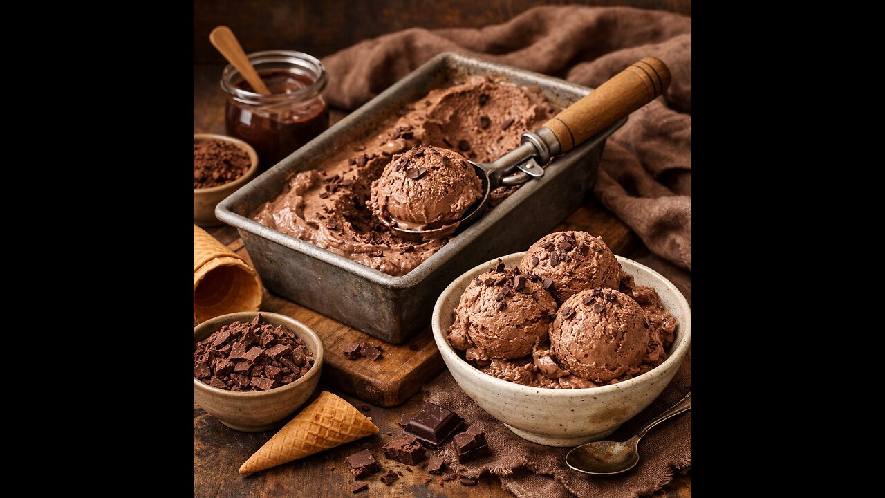 Homemade Chocolate Ice Cream (Step by Step)
