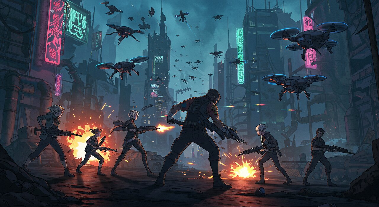 Rebels vs Drones: Epic Dystopian City Battle | Animation Short