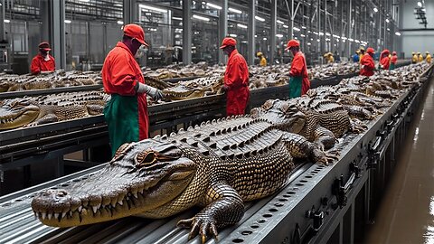 5,000,000 Reptiles Cada Año Dentro De Las GIGANTES Granjas De Cocodrilos En China