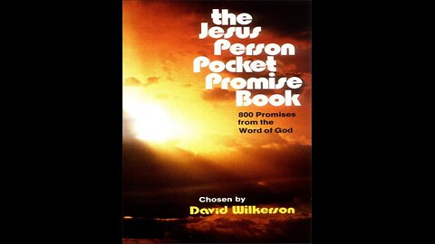 The Jesus Person Pocket Promise Book, God's Promises for Your Spiritual Needs, Introduction