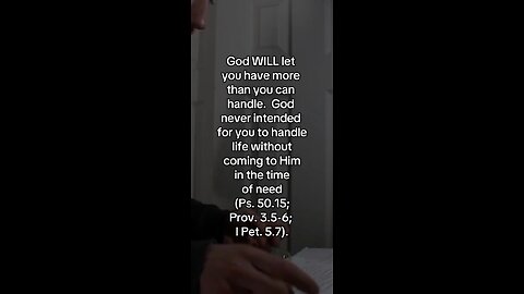 God Will Let You Have More Than You Can Handle