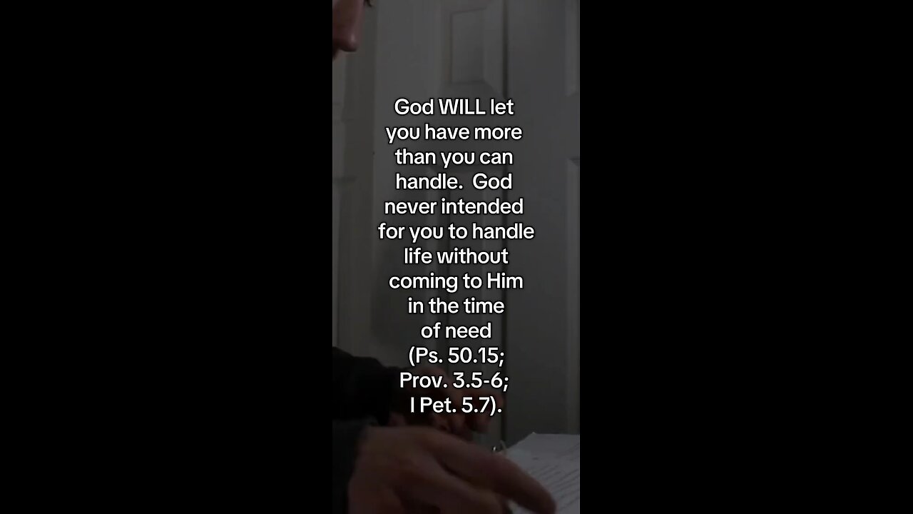 God Will Let You Have More Than You Can Handle