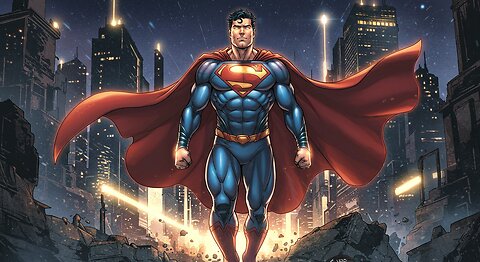 Epic Superhero Showdown: Superman vs Alien Foe | Anime Style Battle