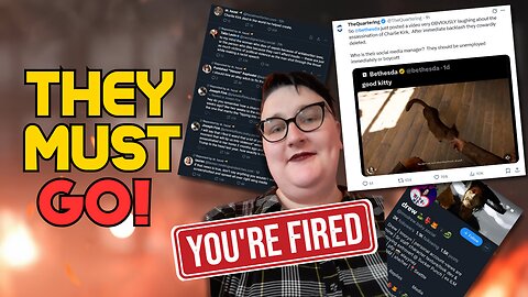 BETHESDA & MICROSOFT FIND OUT! Unhinged Devs Fired For Disgusting Charlie Kirk Posts!