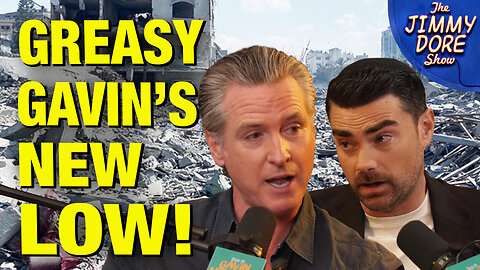 “No Gaza Genocide!” SLIMY Gavin Newsom AGREES With Ben Shapiro!