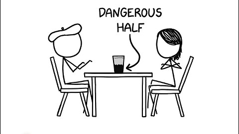 What if a glass of water were LITERALLY half empty?