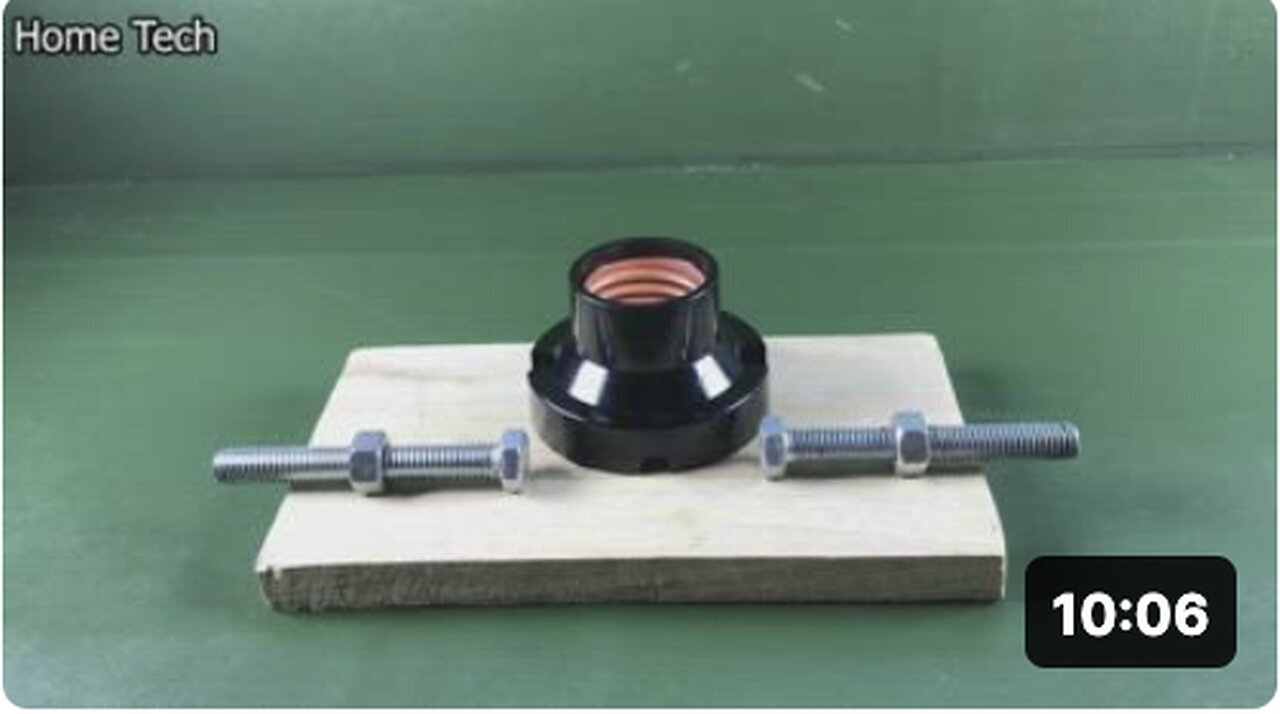 "DIY Tesla Free Energy Light Bulb with 2 Magnets and 2 Copper-Wrapped Bolts"