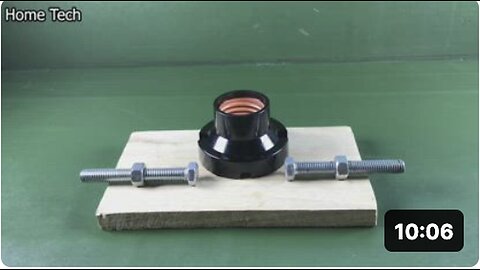"DIY Tesla Free Energy Light Bulb with 2 Magnets and 2 Copper-Wrapped Bolts"