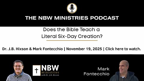 1371. Does the Bible Teach a Literal Six-Day Creation?
