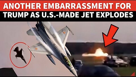 Trump Red-faced As U.S.-made F-16 Jet Crashes Into Fireball In NATO Nation; Terrifying Moment On Cam