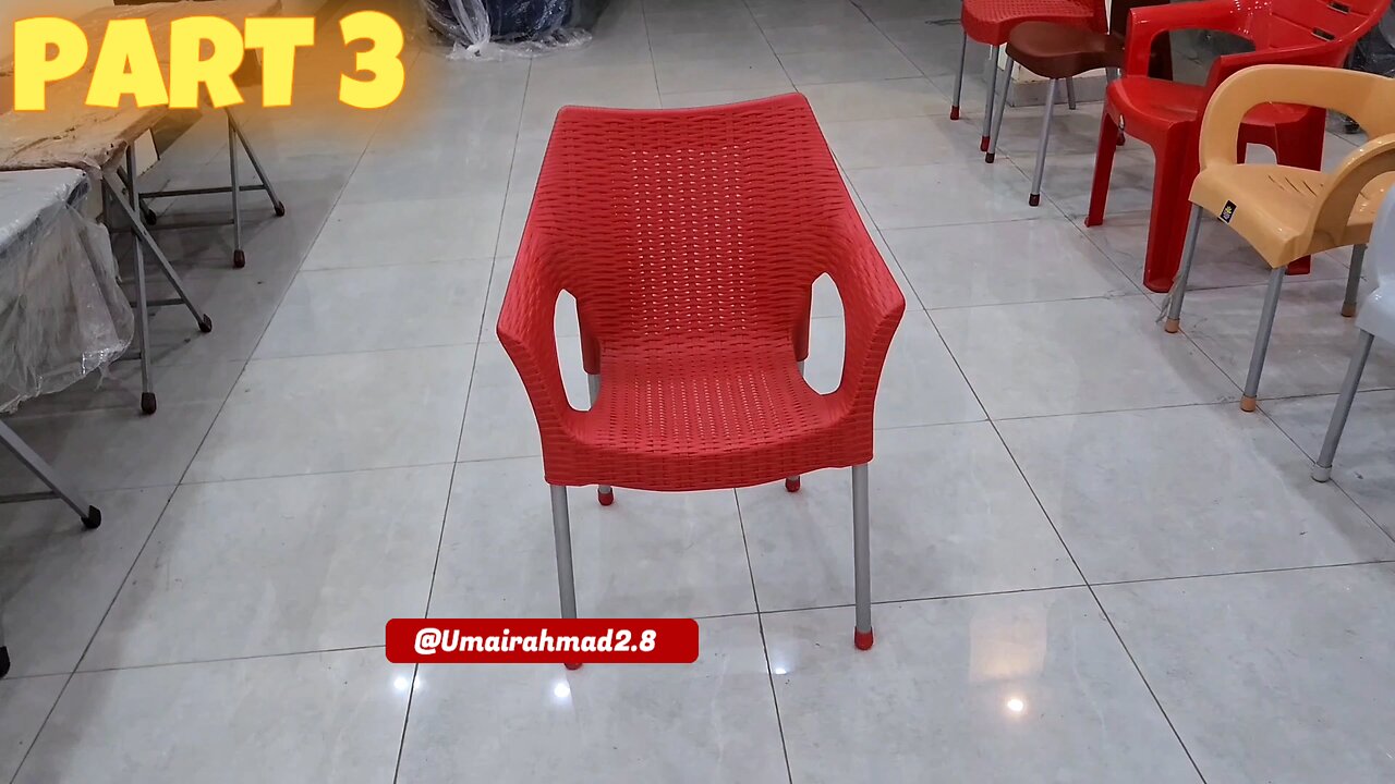 Plastic Chair with Steel Pipe Frame | Strong & Durable Design