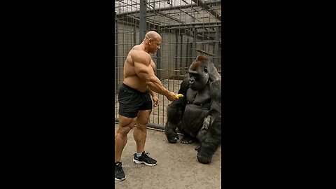 When the Gorilla Has Pride Too 🦍😤 Unexpected Reaction! #funny #ai #video #story #gym