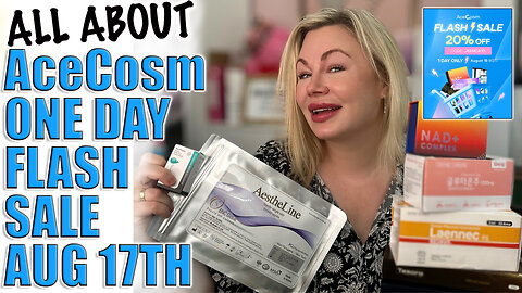 AceCosm One Day Flash Sale Sun Augth 17th! Code Jessica10 Saves you money