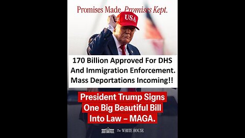 Big Beautiful Bill Signed! 170 Billion For Immigration Enforcement Plus More. DEPODcast Ep40