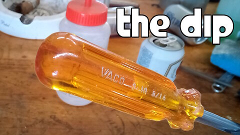 Experiment: Acetone DIP to Restore Plastic Screwdriver Handle