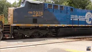 Rare Conrail Heritage Unit 1976 Spotted on CSX New Castle Subdivision!