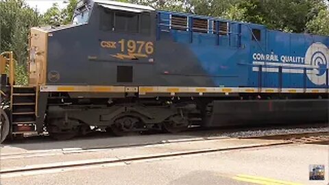 Rare Conrail Heritage Unit 1976 Spotted on CSX New Castle Subdivision!