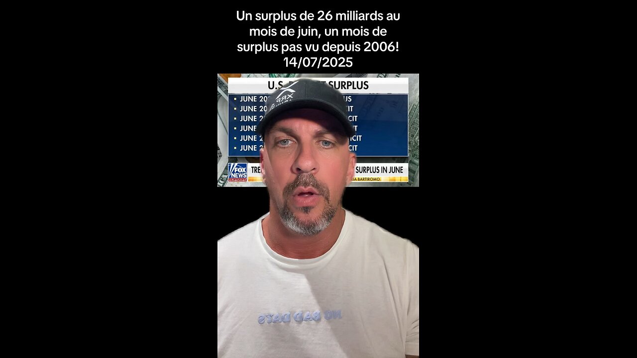 Un surplus de 26 milliards au mois de juin, un surplus pas vu depuis 2006! 14/07/2025