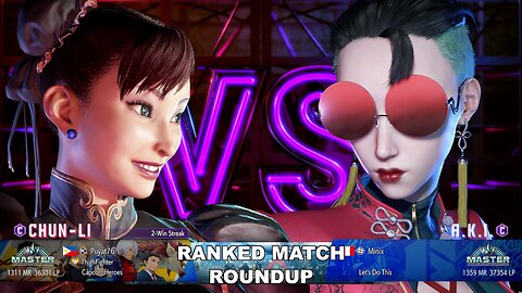 Kuya Kalbo SF6 Ranked Match Roundup. Chun Li Master Rank [Hori Fight Stick]