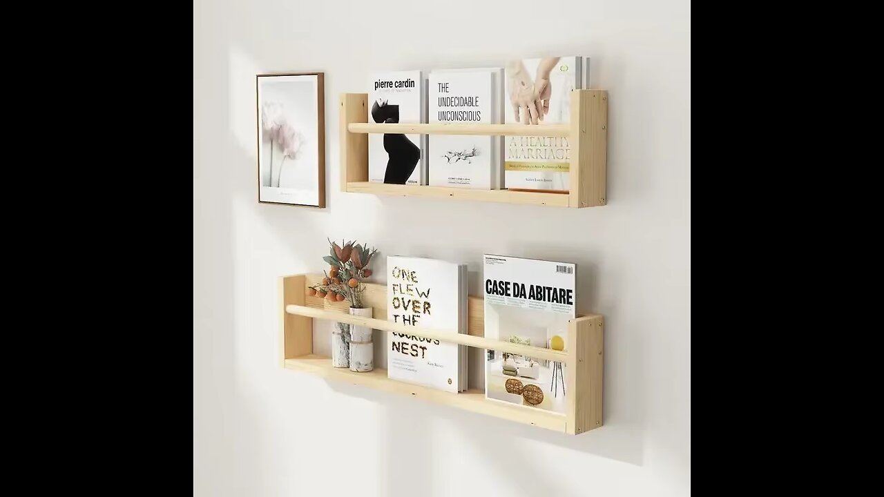 Wood Floating Shelves Wall Nursery Book Shelves
