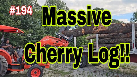 Can The Little Kubota L5060 Unload A Semi Load Of Logs❓️❓️