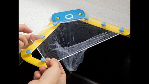 Triangle Tri-Holder Filter with Sink Strainer Bag, for Kitchen Waste Leftover (50 Bags + 1 Holder)