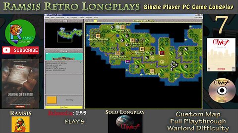 Sid Meier's CivNet | 1995 | PC Game | Warlord | Random Map | Egyptian - Episode #7 | Longplay
