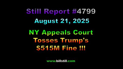NY Appeals Court Tosses Trump’s $520M Fine !!!, 4799