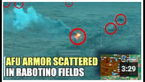 "Russian Troops Warmly Welcome Ukrainian Armor Formation in Rabotino"
