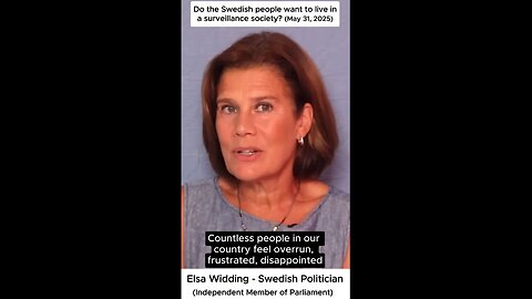 Elsa Widding - Do the Swedish people want to live in a surveillance society?