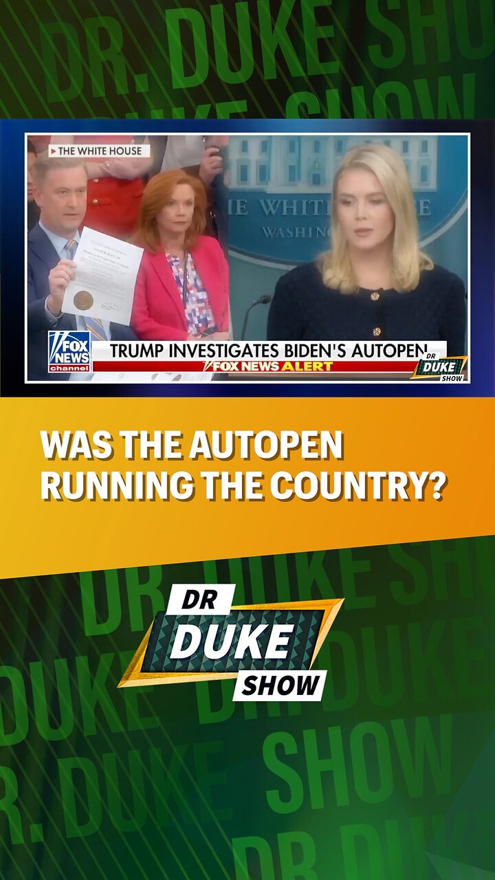đď¸Was The Autopen Running The Country Under Biden? #AutoPen #JoeBiden #DrDukeShow