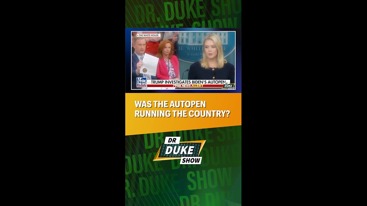 🖊️Was The Autopen Running The Country Under Biden? #AutoPen #JoeBiden #DrDukeShow