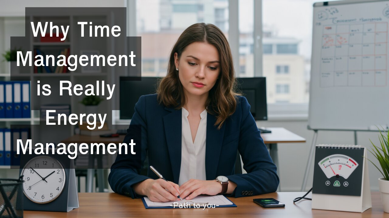 Why Time Management is Really Energy Management | Path to You
