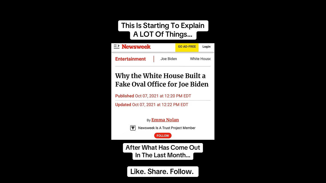 FLASHBACK: Joe Biden’s FAKE Oval Office