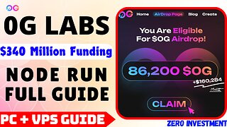 0G Labs Node Run Free with $340 Million Funding | Full Guide for Both VPS & PC Users (Storage Node)