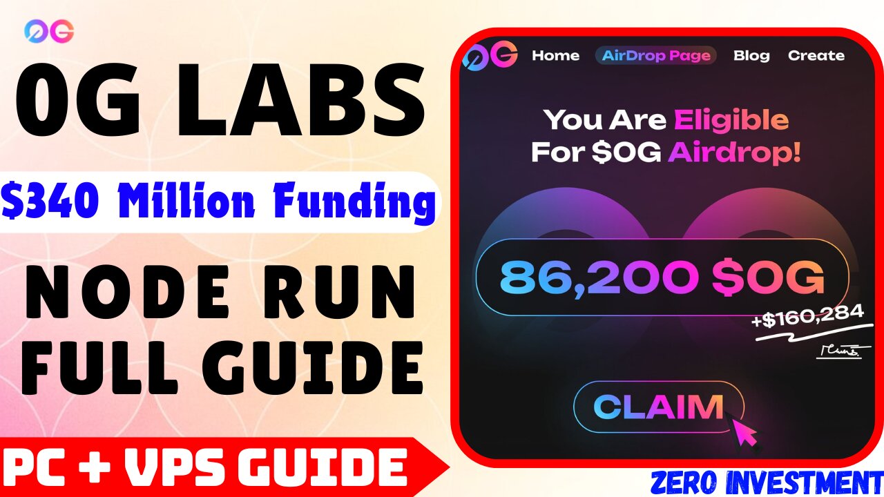 0G Labs Node Run Free with $340 Million Funding | Full Guide for Both VPS & PC Users (Storage Node)