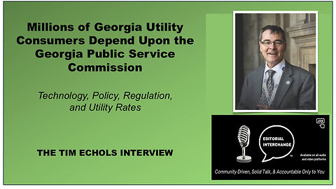 Keeping the Lights On: Tim Echols and the PSC 2025 Election. Georgia's Public Service Commissioner