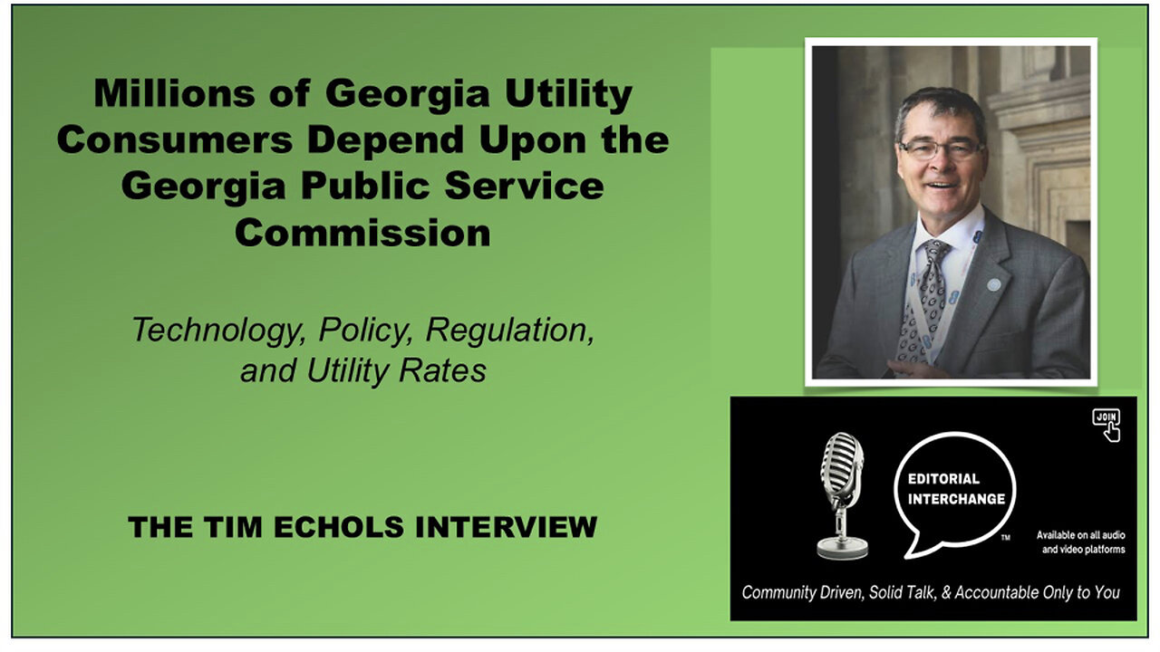 Keeping the Lights On: Tim Echols and the PSC 2025 Election. Georgia's Public Service Commissioner