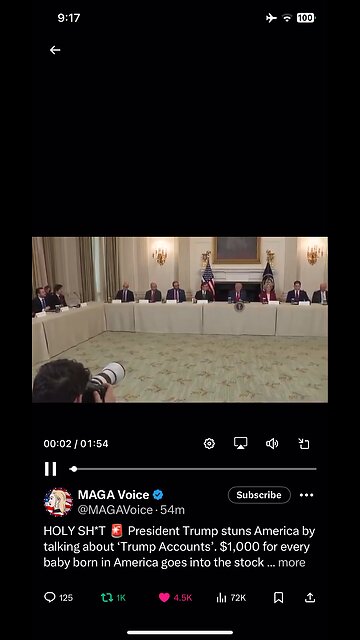 $ 1.000 given by Trump team to babies born