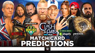 WWE Clash in Paris 2025 - Match Card Predictions