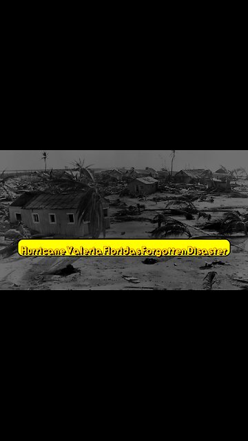 Hurricane Valeria: Florida's Forgotten Disaster #Hurricanes #FloridaHistory