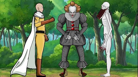 Final Part | Saitama vs Scp 096 vs Pennywise #animation #dc2 #saitama #scp096