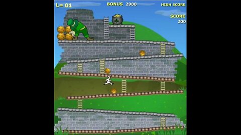 Lepre Kong 2 -- free St. Patrick's Day game -- retro Donkey Kong clone