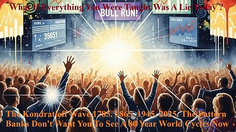 Kondratieff Wave 1785. 1865. 1945. 2025. Pattern Banks Don't Want You To See 80 Year Cycles Now