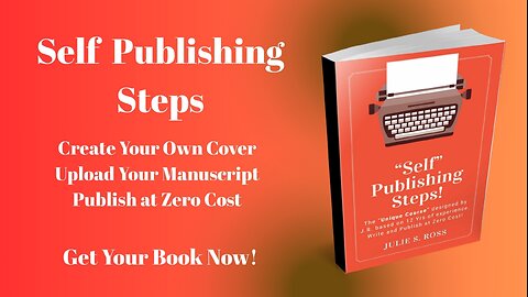 📖Self Publishing Steps Book and Course/ Start the Class Today!