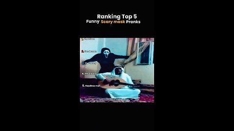 Ranking top 5 scary funny mask pranks #funny #pranks #jump-start #viralvideo